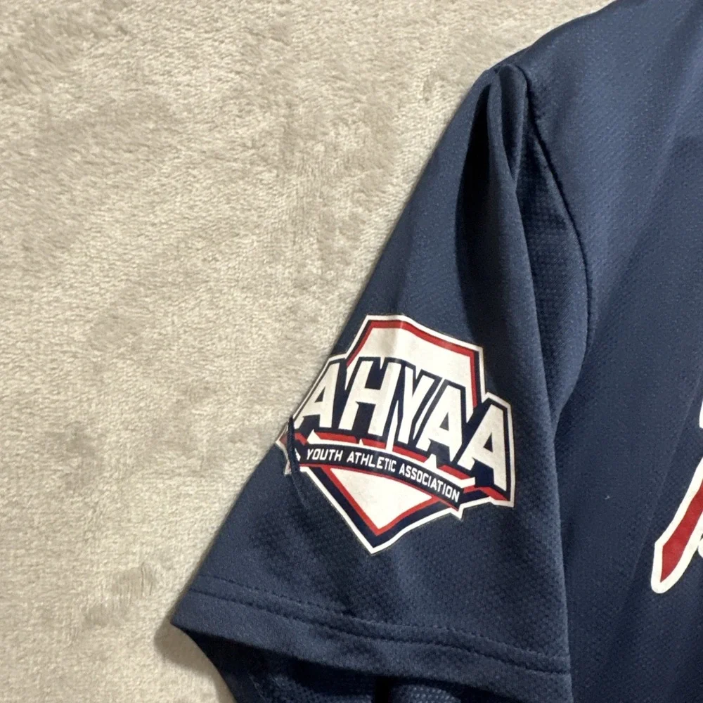 Nike Team MLB Legend Performance Size M‎ Blue Atlanta Braves T-shirt Logo